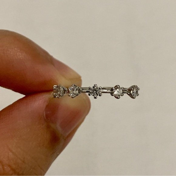 6 Stone 925 Ring Size 7 - Picture 3 of 12